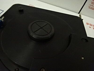 MICROSCOPE PART ROTATING STAGE SPECIMEN TABLE AS IS  #TB-1-A