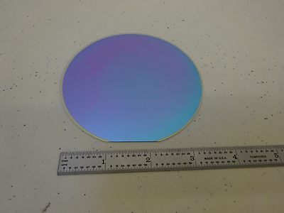 Rare Sapphire Wafer Coated with Platinum + Strontium Titanate