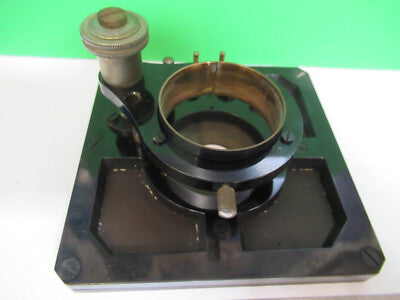 Antique Stage Table Ernst Leitz Germany Microscope Part