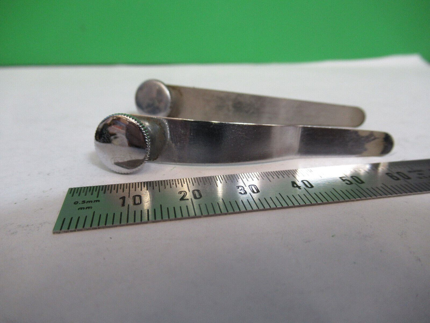 ANTIQUE SPENCER AO PAIR of CLIPS STAGE MICROSCOPE AS PICTURED &Z1-A-121