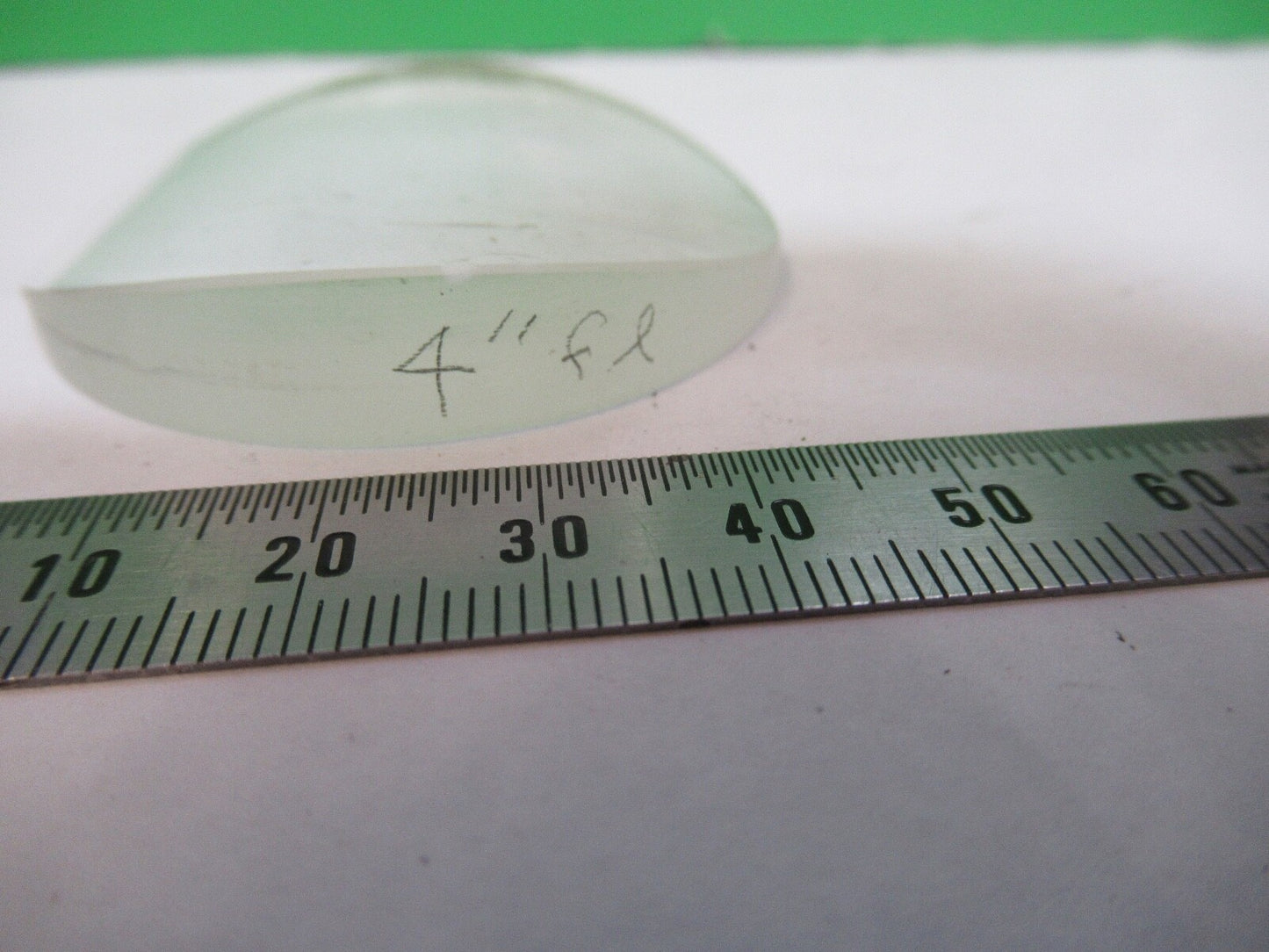 OPTICAL LENS ANAMORPHIC OPTICS 4" FL chip pn edge AS PICTURED 18-FT-48