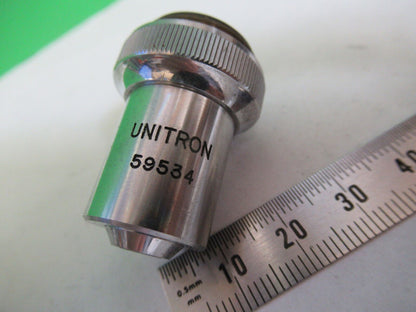 UNITRON JAPAN POL OBJECTIVE P10X POLARIZATION MICROSCOPE AS PICTURED &Z1-A-140