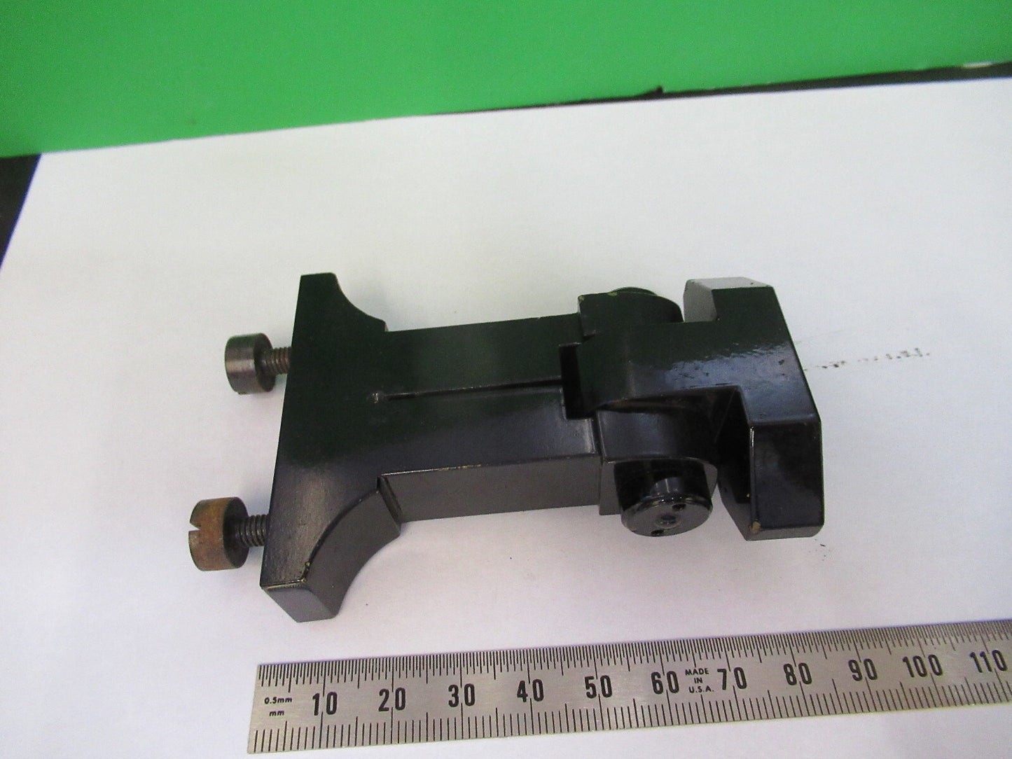 Antique Brass Reichert Holder Frame Microscope Part