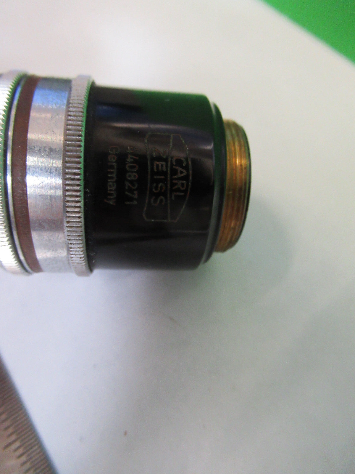 ZEISS OBJECTIVE POL 2.5X /160 POLARIZATION MICROSCOPE PART AS PICTURED F4-B-01