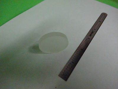MICROSCOPE PART OPTICAL LENS DIFFUSER FROSTED FLAT THICK AS IS OPTICS BIN#V7-27