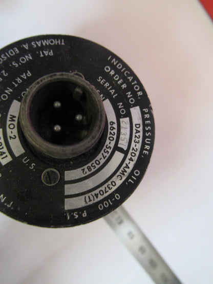 Indicator Pressure Oil 217-00141 Edison Aircraft Instrument
