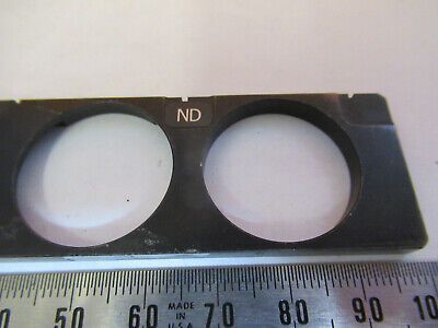 NIKON JAPAN NEUTRAL DENSITY FILTER SLIDE ND MICROSCOPE PART AS PICTURED P2-A-33