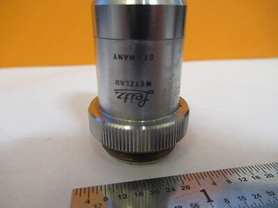 LEITZ WEZTLAR OBJECTIVE PL 8X INFINITY OPTICS MICROSCOPE PART AS PIC &H8-C-19