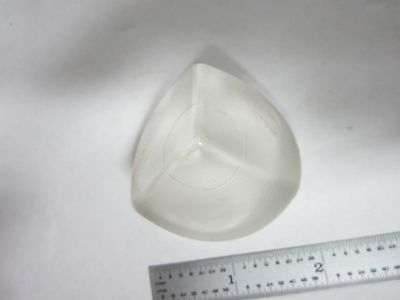 OPTISCHES GLAS VORGEFORMTE GROBE PRISMA-LASEROPTIK WIE BESEHEN BIN#R3-44