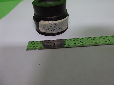 MIKROSKOPTEIL REICHERT LEICA POLYVAR-LINSE MESSING-MONTIERTE OPTIK WIE BESEHEN #Y3-03