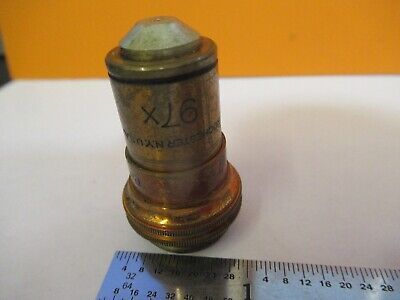 ANTIQUE BAUSCH LOMB 97X 1.9mm OBJECTIVE MICROSCOPE PART AS PICTURED &7B-B-10