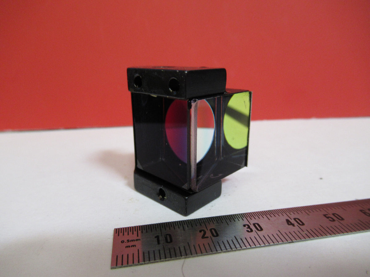 ANTIQUE BAUSCH POL PRISM ASSEMBLY OPTICS MICROSCOPE PART AS PICTURED Y5-A-12