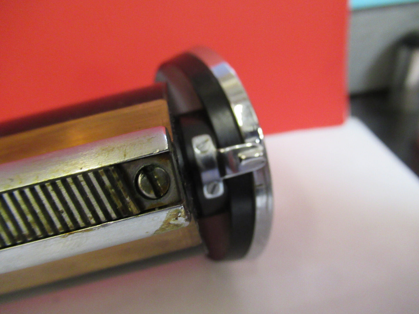 BAUSCH LOMB tubus + nosepiece OPTICS MICROSCOPE PART AS PICTURED T9-A-26