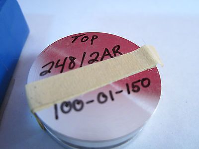 OPTISCHER BESCHICHTETER FILTER REFLEKTOR UV-LICHT 248 nm 248/2AR 100-v LASEROPTIK BIN#5K