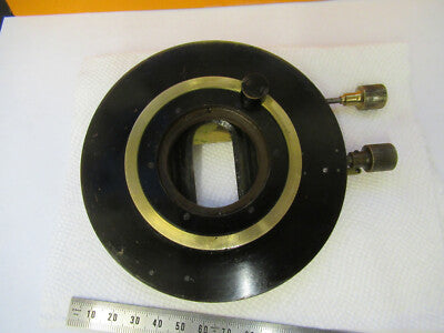 Antique Carl Zeiss AG Brass Xy Pol Stage Rare Microscope Part