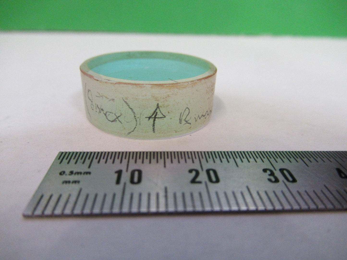 OPTICAL COATED DICHROIC MIRROR FILTER LASER OPTICS LENS AS PICTURED U8-A-128