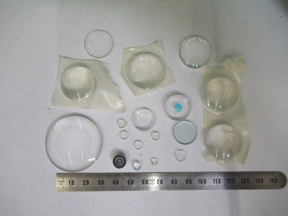 LOT OPTICAL GLASS LENSES ASSORTED LASER OPTICS NICE AS PICTURED U9-A-47