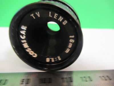 COSMICAR TV LENS INSPECTION 16mm OPTICS MICROSCOPE PART AS PICTURED &Q9-A-132