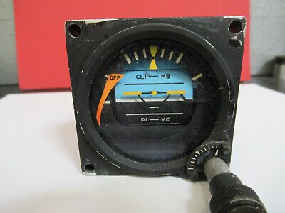 INDICATOR ATTITUDE 501-1197-08 AI-804U BFGOODRICH AIRCRAFT AS PICTURED &100-S-18