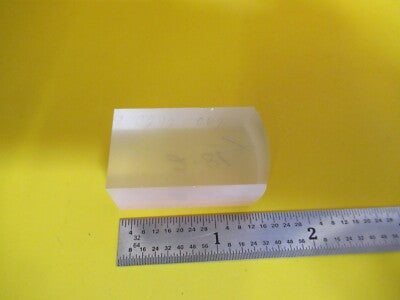 OPTICAL LENS BLOCK CONVEX RARE MIL SPEC RECTANGLE OPTICS AS PICTURED &FT-6-173