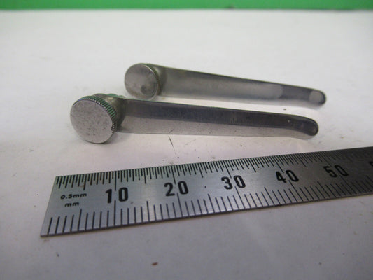 Unitron Japan Pair Clips Stage Microscope Part