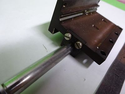 MICROSCOPE PART REICHERT LEICA POLYVAR BRASS SLIDE for OPTICS AS IS BIN#8M-B-03