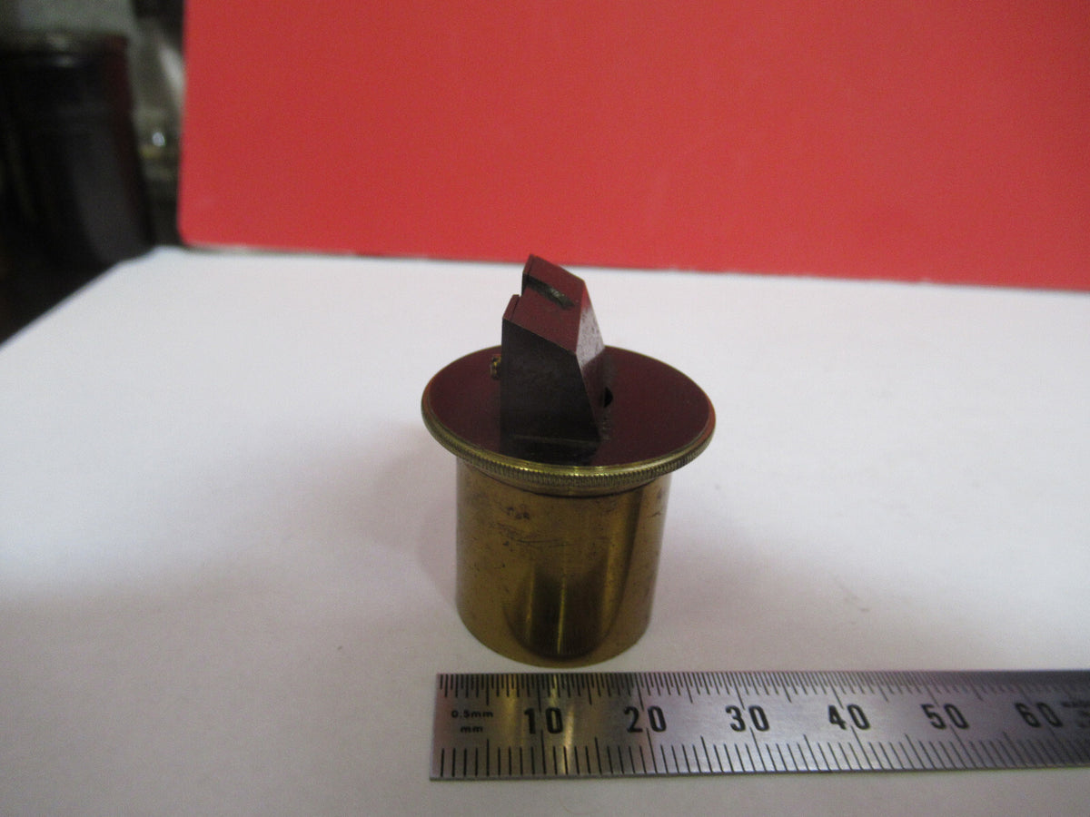 Rare Antique Brass Eyepiece Ocular Lens UK Microscope Part