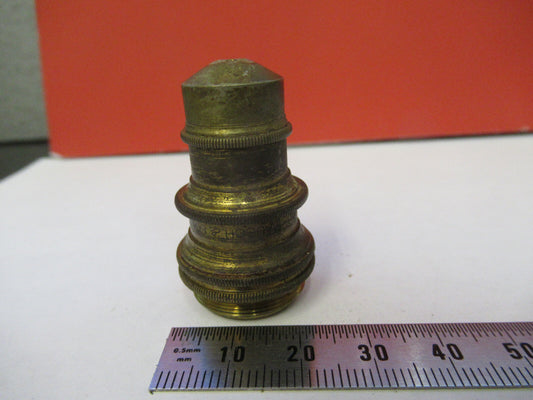Antique Brass Bausch & Lomb Objective Lens Microscope Part