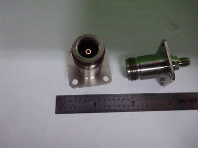 WEINSCHEL CONNECTOR ADAPTER N to SMA BULKHEAD RF MICROWAVE FREQUENCY BIN#Y1-21