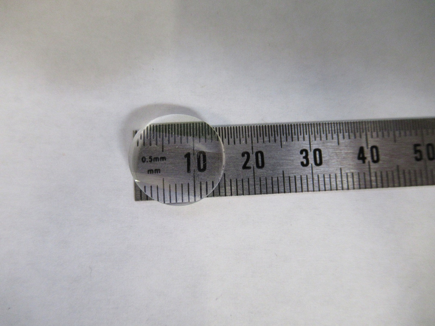 OPTICAL GLASS CYLINDER 15mm LENS LASER OPTICS NICE AS PICTURED U8-A-102