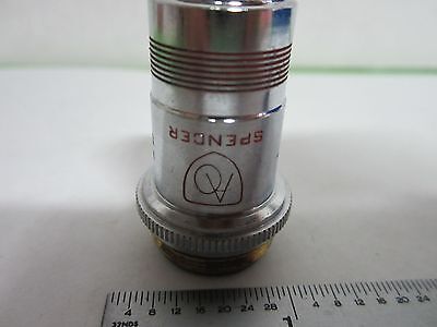 MICROSCOPE AO AMERICAN OBJECTIVE SPENCER 100X INFINITY OPTICS AS IS BIN#S2-40