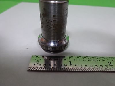 MICROSCOPE PART OBJECTIVE VINTAGE BAKER LONDON 1/6" OPTICS AS IS BIN#H7-A-16