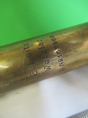 Antique Brass Tubus + Nosepiece Ernst Leitz Microscope Part