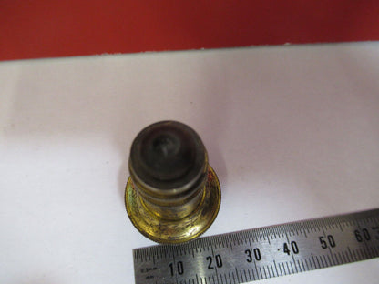 ANTIQUE BRASS KORISTKA ITALY OBJECTIVE 8 MICROSCOPE PART AS PICTURED &H9-B-58