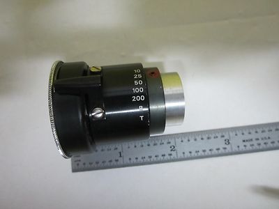 MICROSCOPE PART OPTICAL SHUTTER + LENS OPTICS AS IS BIN#U1-11