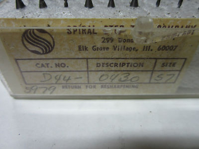 TOOLS SPIRAL DRILLS ?? AS IS  BIN#33