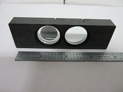 MICROSCOPE FILTER SLIDE NIKON JAPAN ND32 OPTICS AS IS BIN#K8-26
