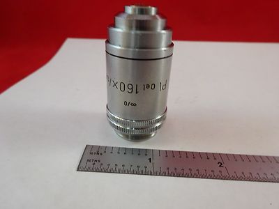 Microscope Part Objective Ernst Leitz Pl 160X Optics AS IS