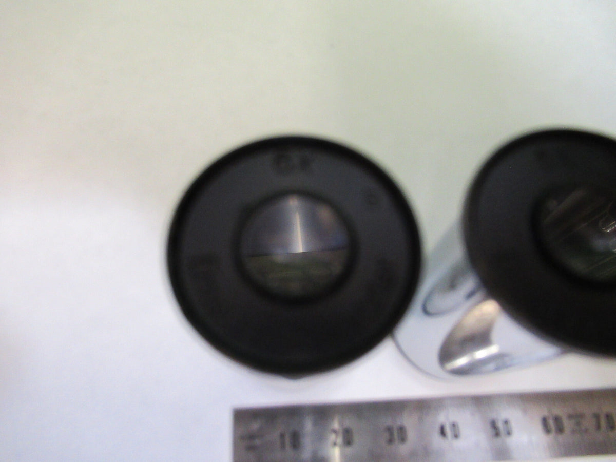 LEITZ ERNST LOT PAIR LENS 6X EYEPIECE MICROSCOPE PART AS PICTURED X7-A-99
