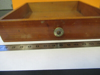 Antique Bausch & Lomb Wood Drawer for cabinet Microscope Part