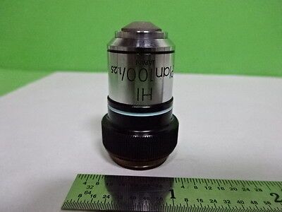 MIKROSKOPTEIL OBJEKTIV OLYMPUS HI 100X PLAN OPTICS AS IS B2-M-05
