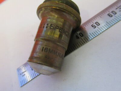 Antique Brass Spencer Lens Co. Objective 16mm Lens Microscope Part