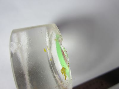 Optical PlanO Concave Lens chipped on edge Mil Spec Laser Optics