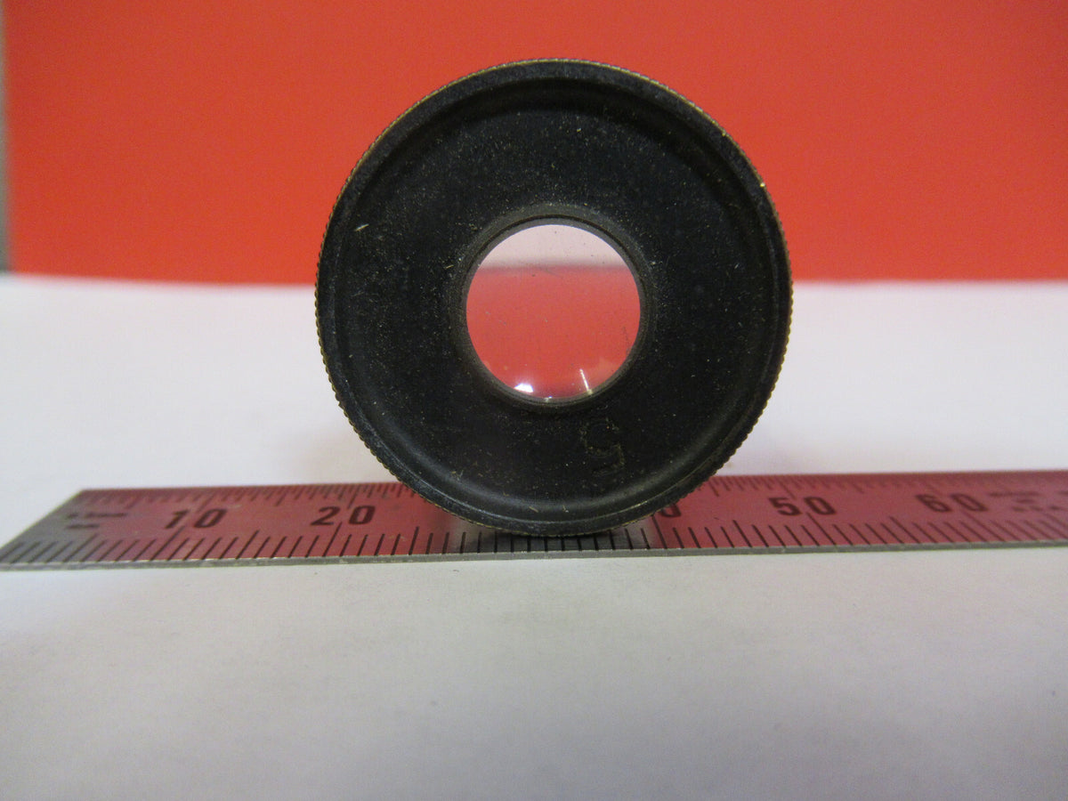Antique Bausch & Lomb 5X Eyepiece Optics Microscope Part
