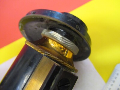 Antique Brass Spencer Lens Co. Buffalo Tubus Nosepiece Microscope Part AS Pic
