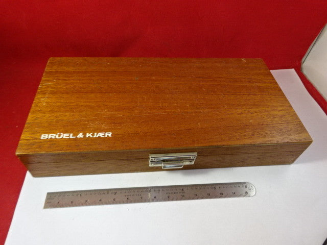 Empty Wooden Box Brüel & Kjær Denmark Mahogany Case Accelerometer
