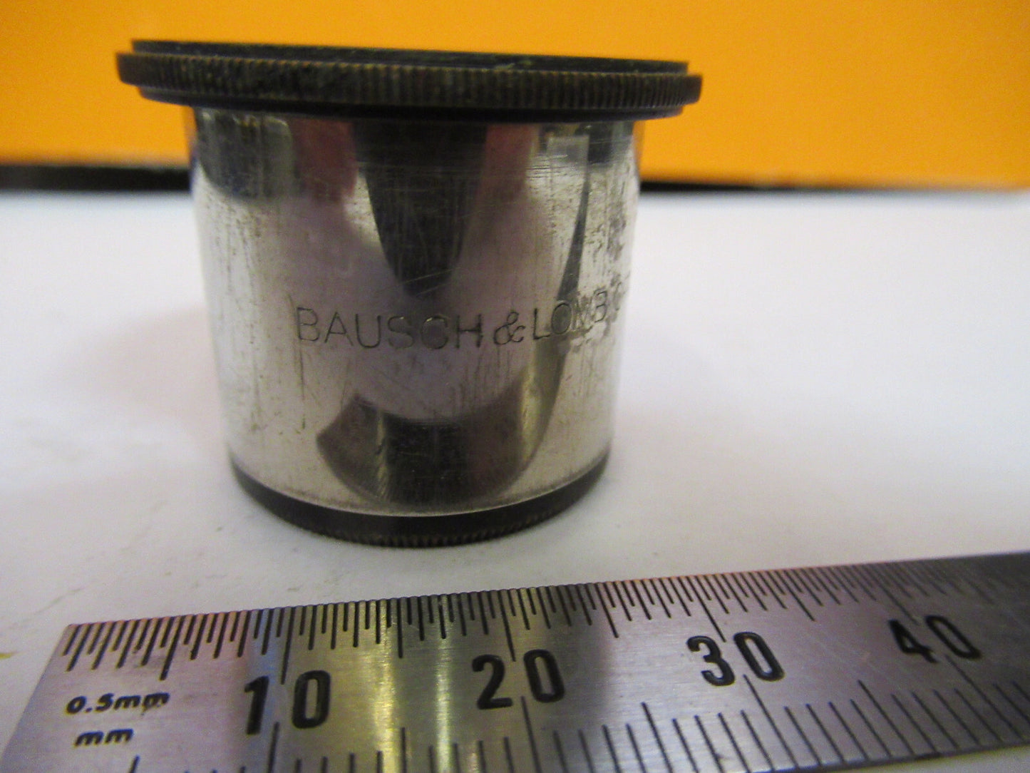 ANTIQUE BAUSCH LOMB "1/2"  EYEPIECE OPTICS MICROSCOPE PART AS PICTURED Y1-A-50