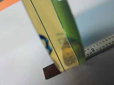 Optical Flat chipped on edge Covered in Protective Coat Optics