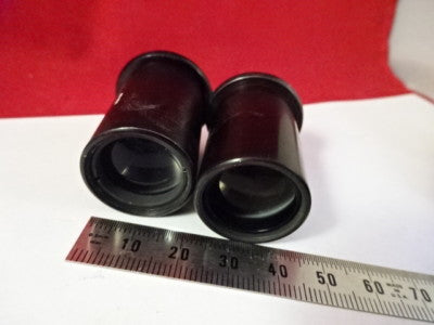 PAIR EYEPIECES OCULAR 10X VICKERS ENGLAND UK OPTICS MICROSCOPE PART #5-A-40