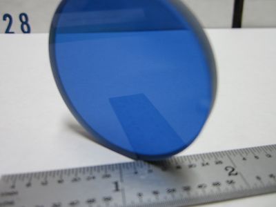 OPTISCHER RUNDER BLAUER FILTER [abgeplatzt] LASEROPTIK WIE IST BIN#Q4-R-31